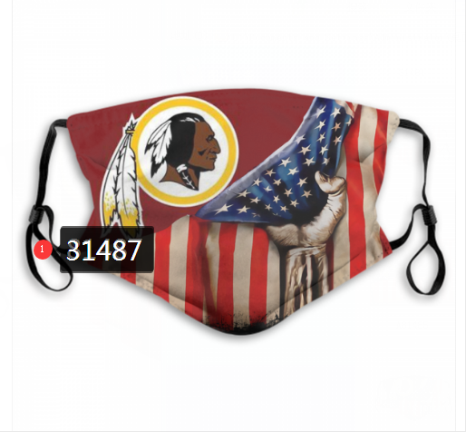 NFL 2020 Washington Redskins #99 Dust mask with filter->nfl dust mask->Sports Accessory